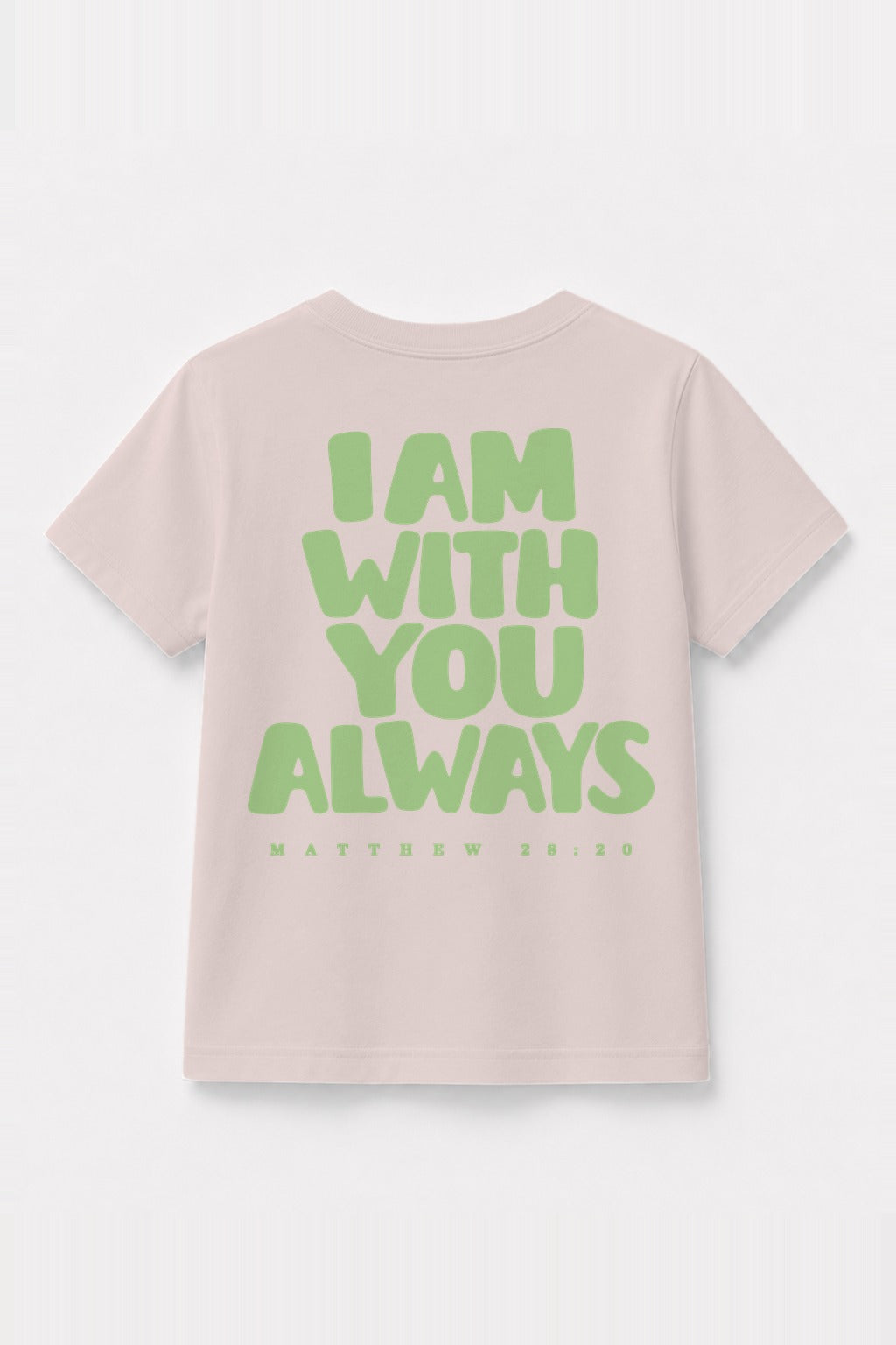 Kinder T-Shirt „I am with you always“ in Rosa