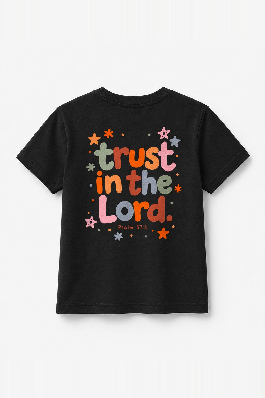 Kinder T-Shirt „Trust in the Lord“ in Schwarz