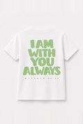 Kinder T-Shirt „I am with you always“ in Weiß