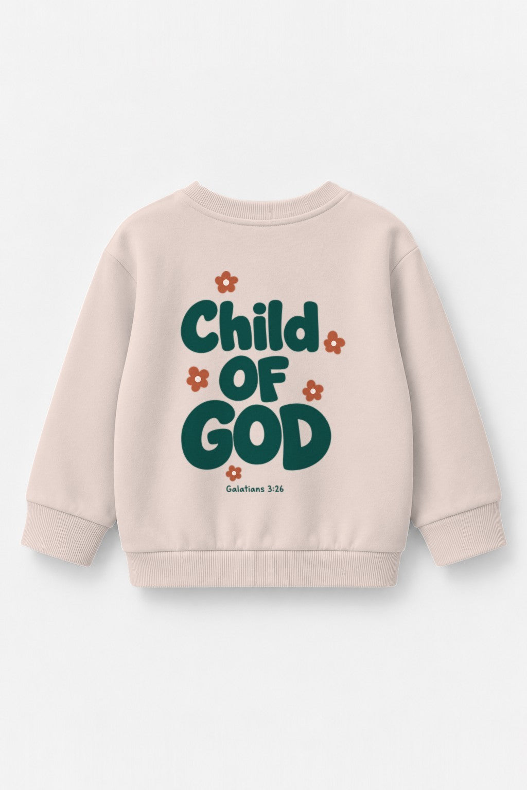 Kinder-Sweater „Child of God (Grün)“ in Rosa