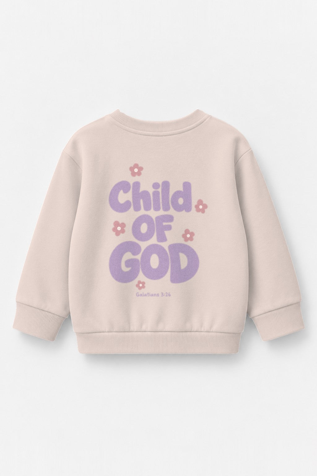Kinder-Sweater „Child of God (Lila)“ in Rosa