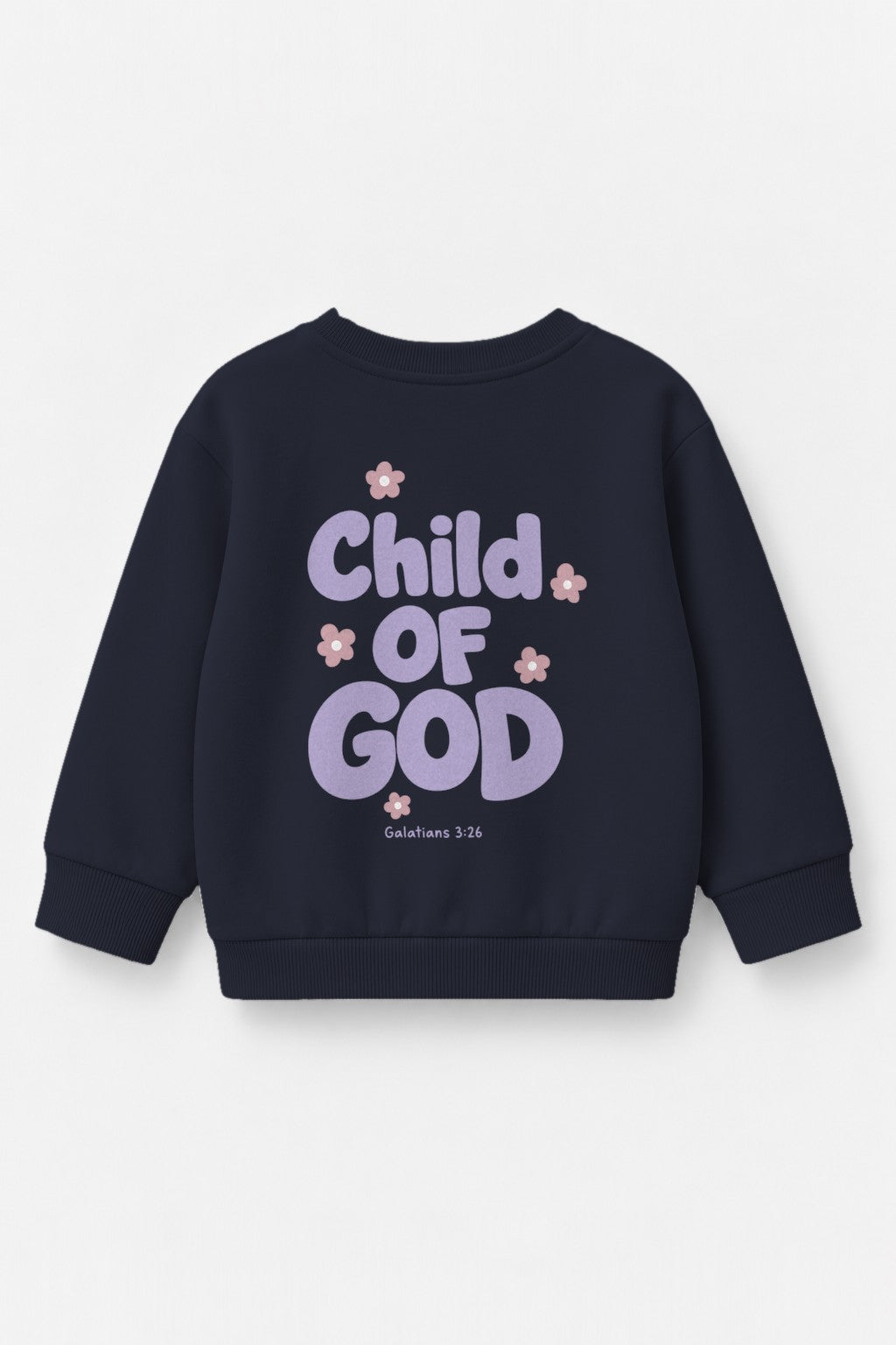 Kinder-Sweater „Child of God (Lila)“ in Navy