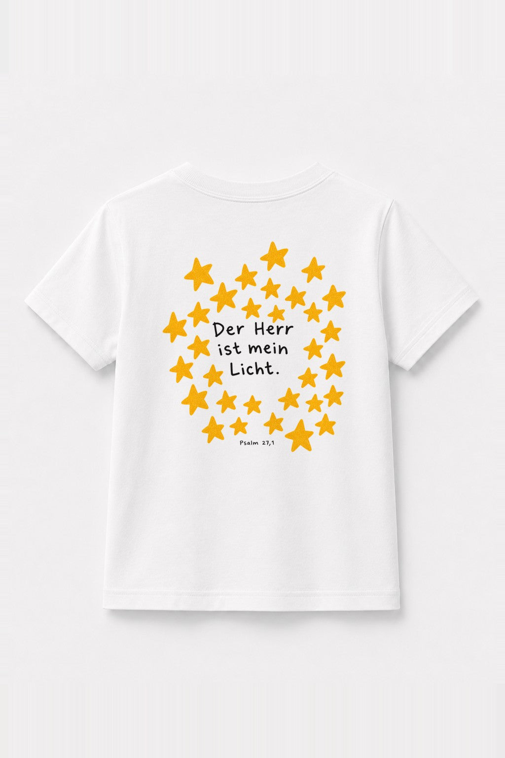 Kinder T-Shirt „Der Herr ist mein Licht“ in Weiß