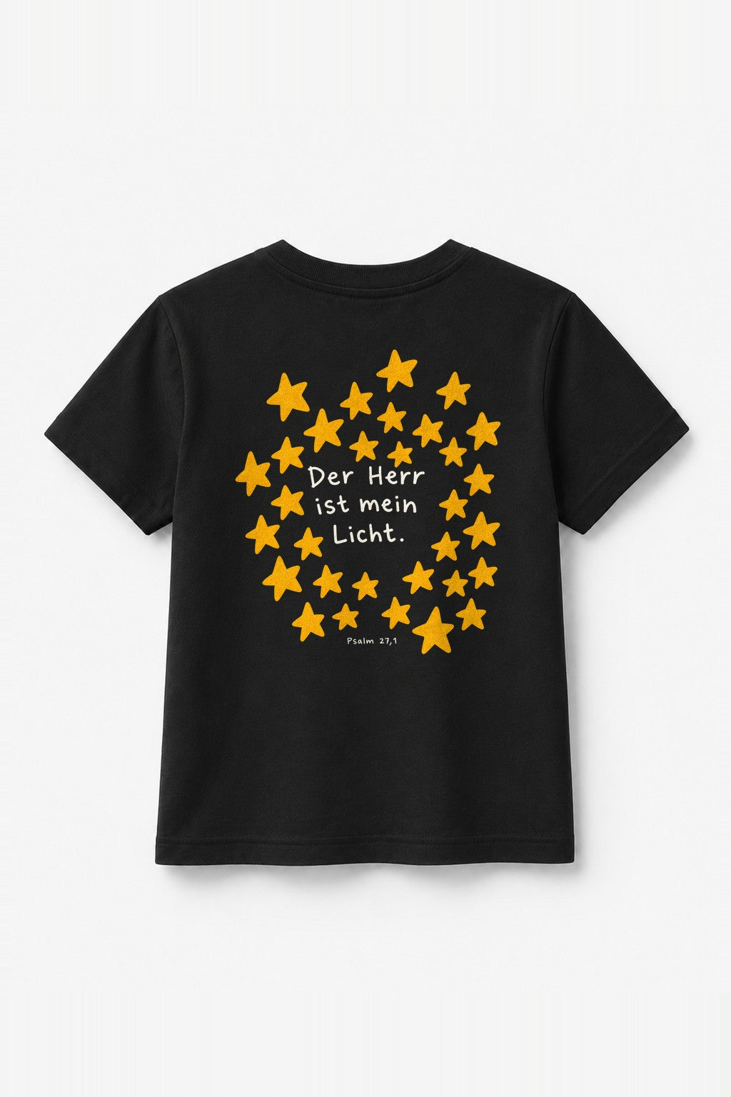 Kinder T-Shirt „Der Herr ist mein Licht“ in Schwarz