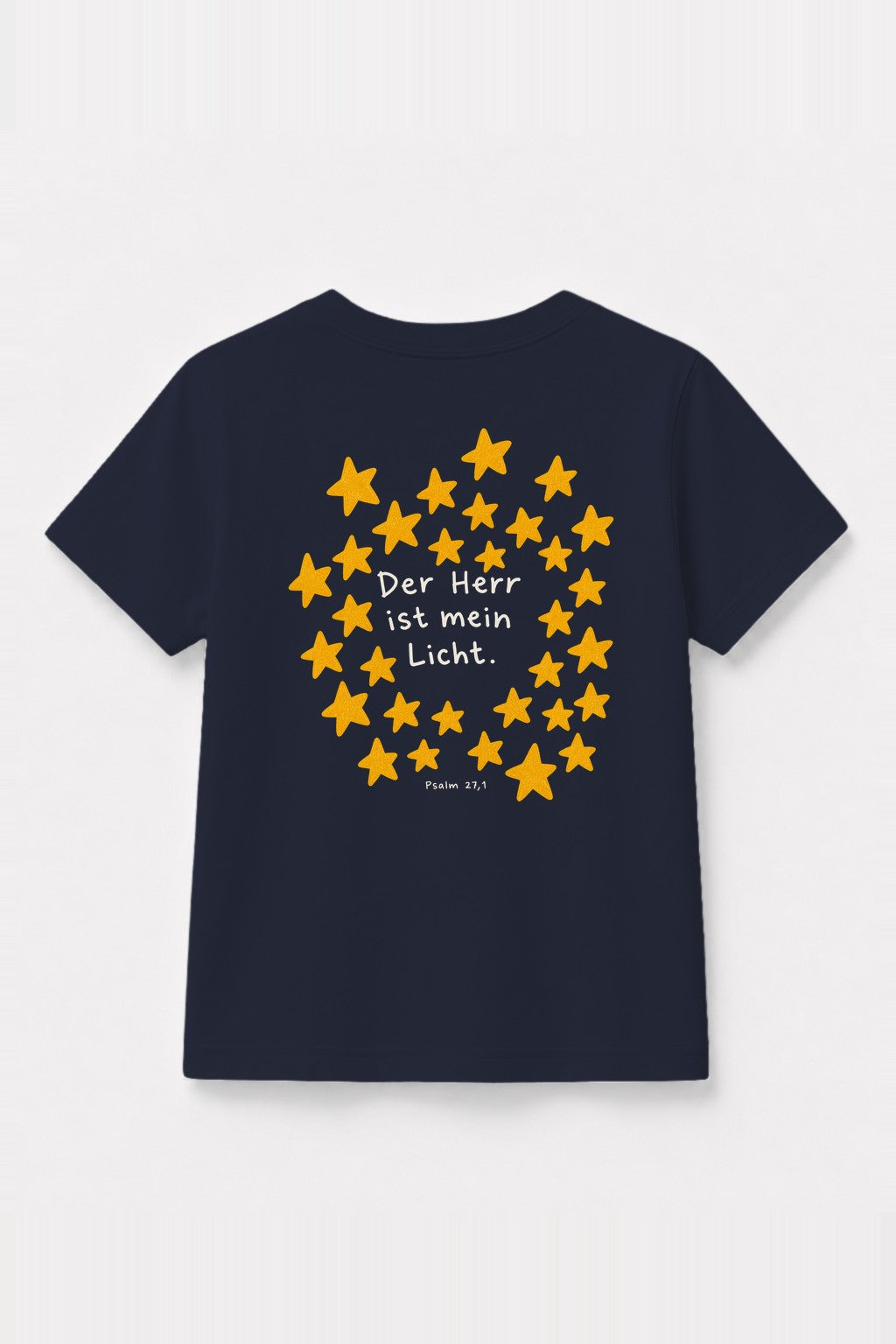 Kinder T-Shirt „Der Herr ist mein Licht“ in Navy