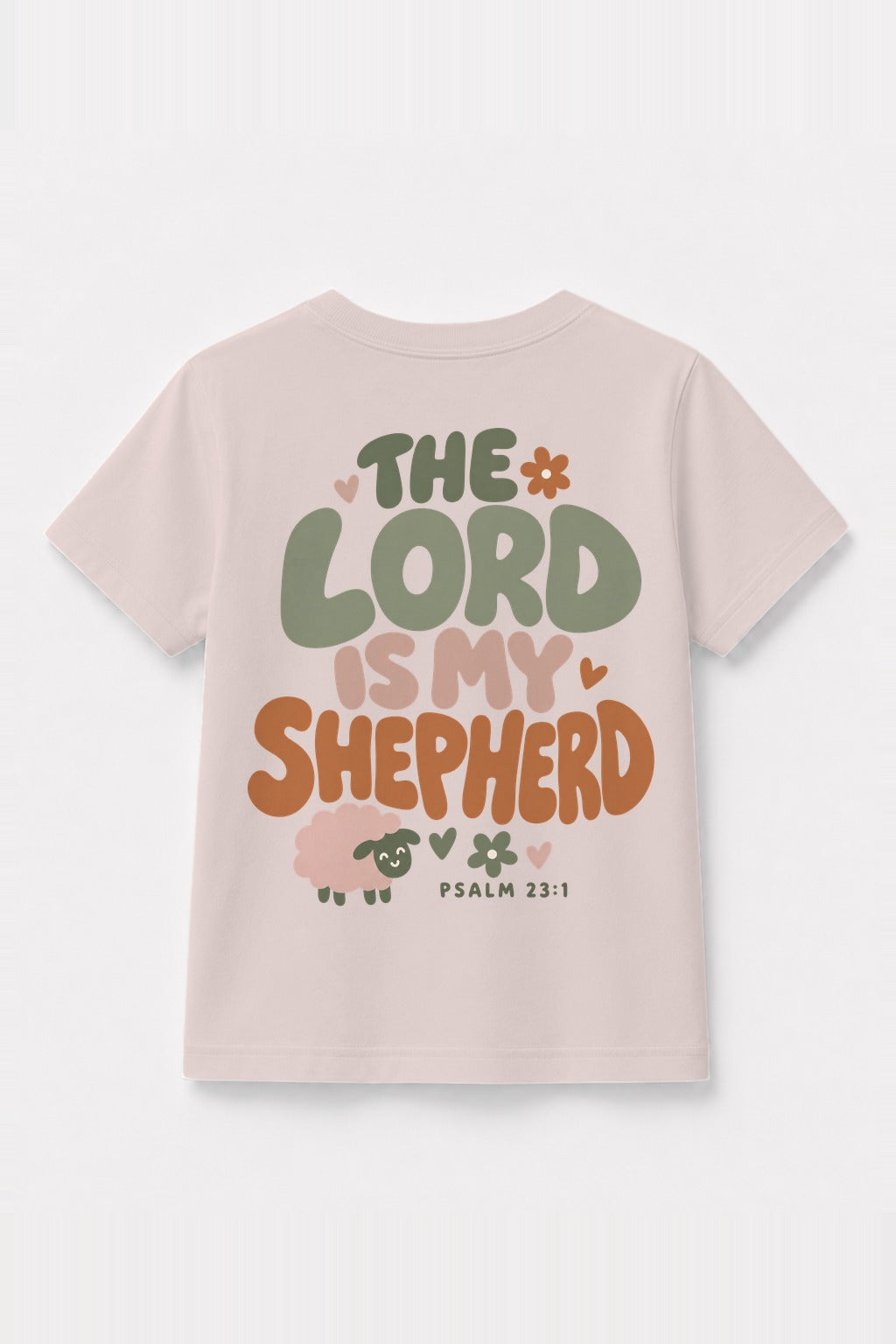 Kinder T-Shirt „The Lord is my Shepherd“ in Rosa