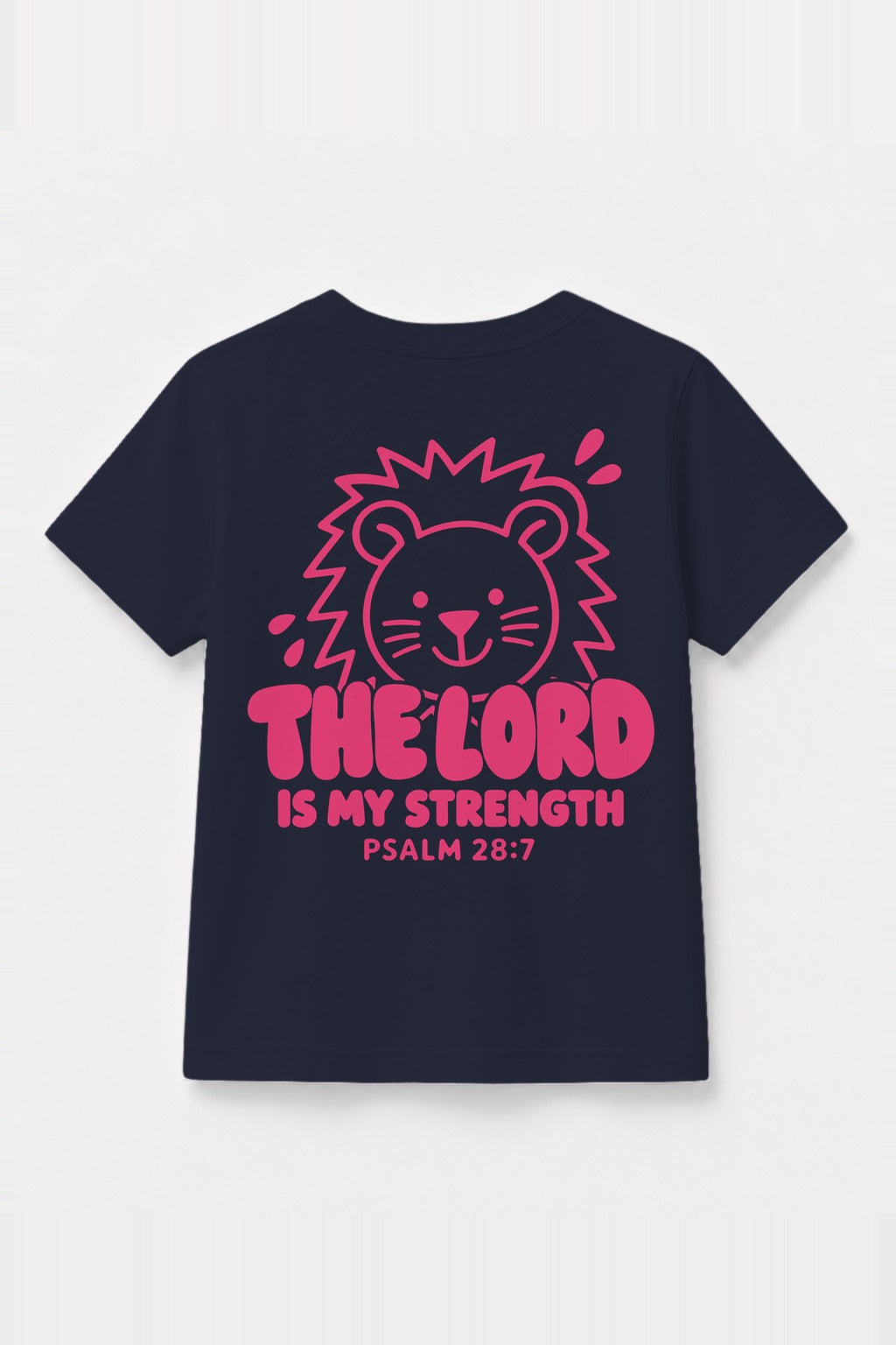 Kinder T-Shirt „The Lord is my strength“ in Navy