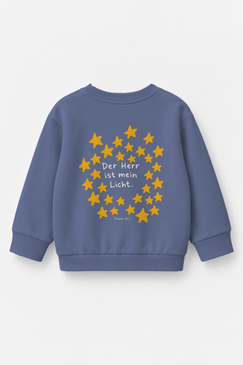Kinder-Sweater „Der Herr ist mein Licht“ in Blau
