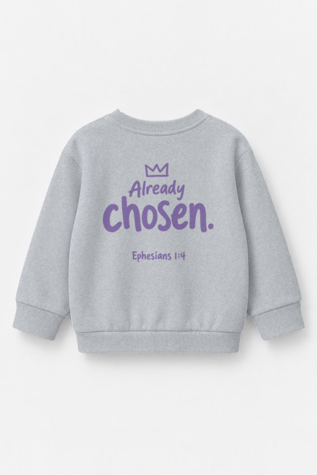 Already chosen. Kinder-Sweater in Grau meliert