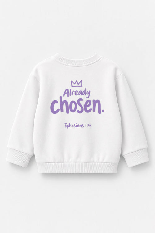 Already chosen. Kinder-Sweater in Weiß