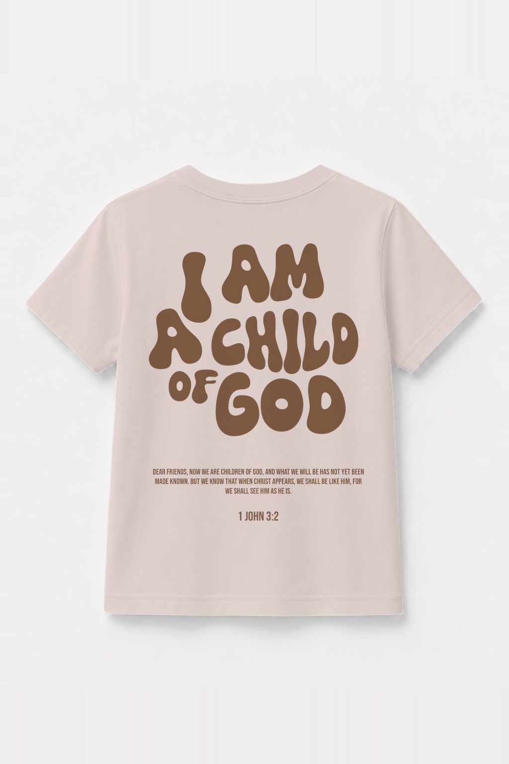 Child of God Kinder-T-Shirt Rosa, Rückenprint