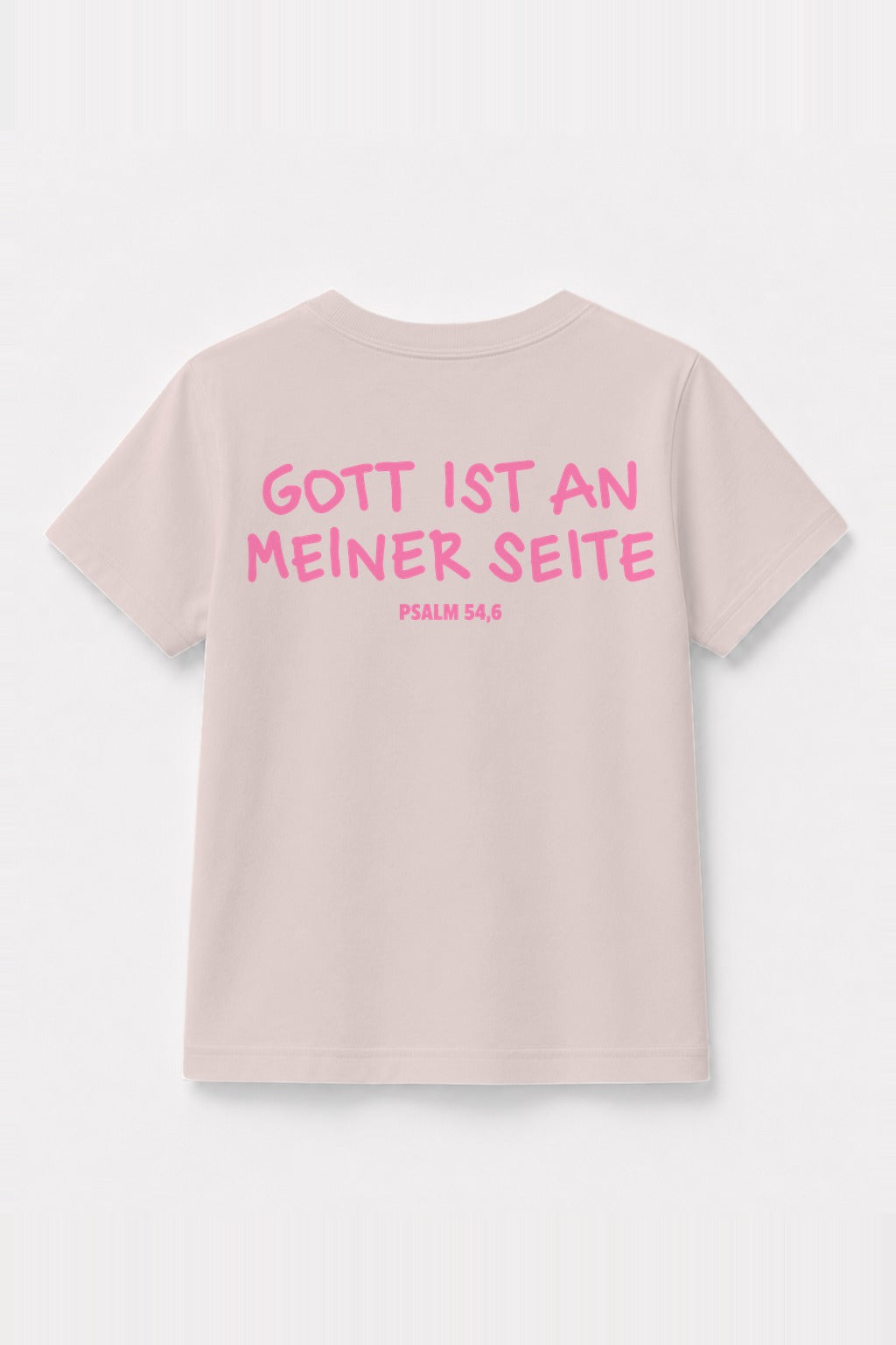 Kinder T-Shirt „Gott ist an meiner Seite“ in Rosa