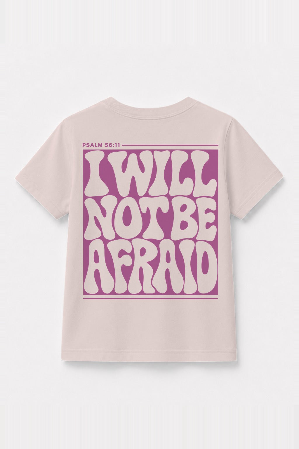 Kinder T-Shirt „I will not be afraid“ in Rosa