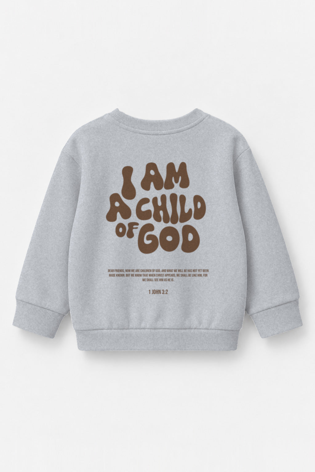 Child of God Kinder-Sweater in Grau meliert