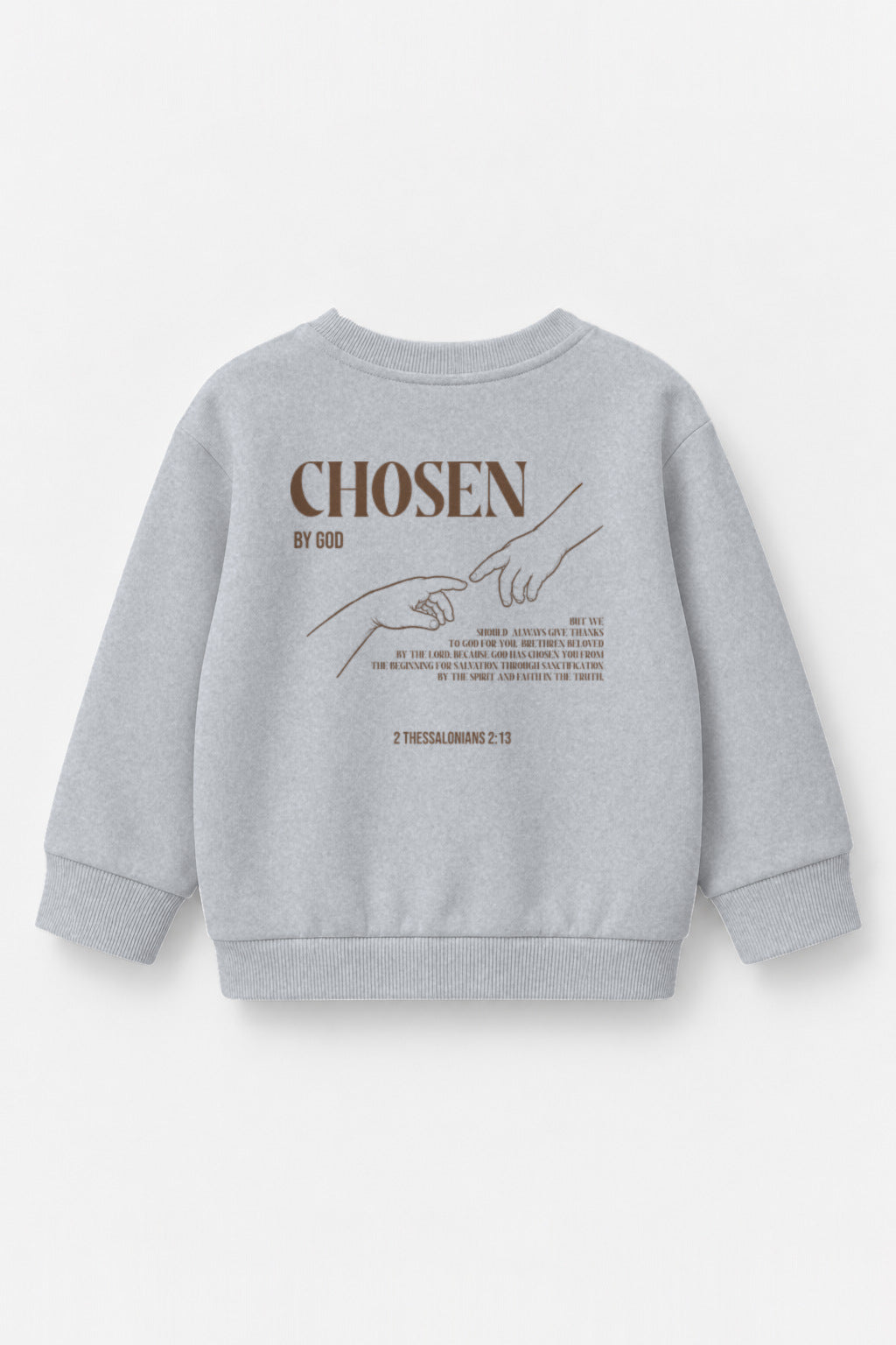 Chosen Kinder-Sweater in Grau meliert