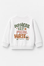 Der Herr ist mein Hirte Kinder-Sweater in Weiß