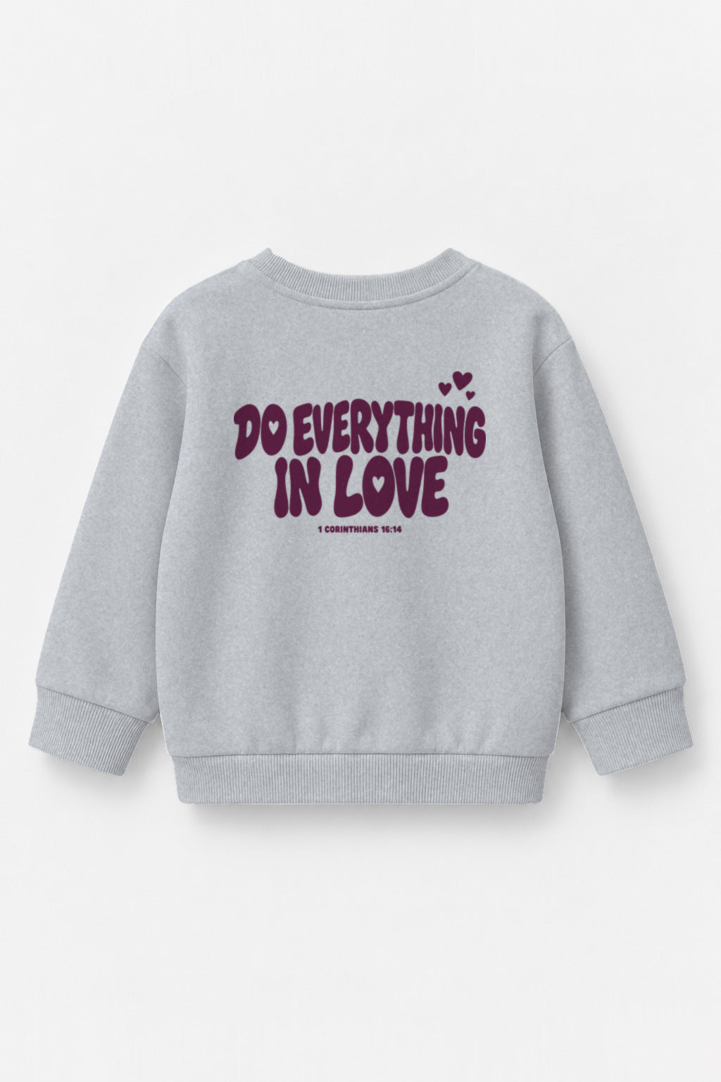 Do everything in love Kinder-Sweater in Grau meliert