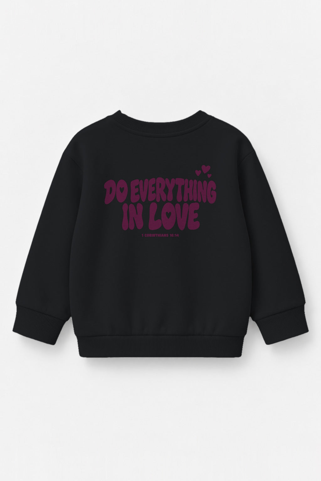 Do everything in love Kinder-Sweater in Schwarz