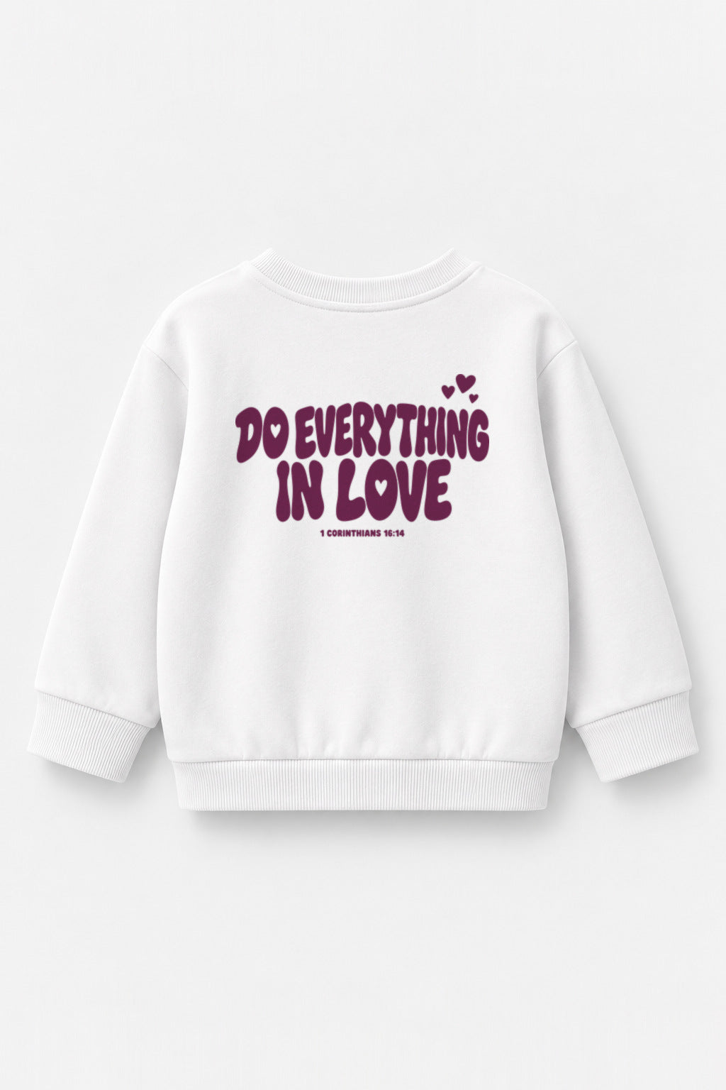 Do everything in love Kinder-Sweater in Weiß