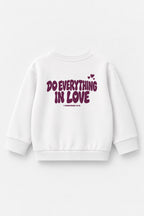 Do everything in love Kinder-Sweater in Weiß