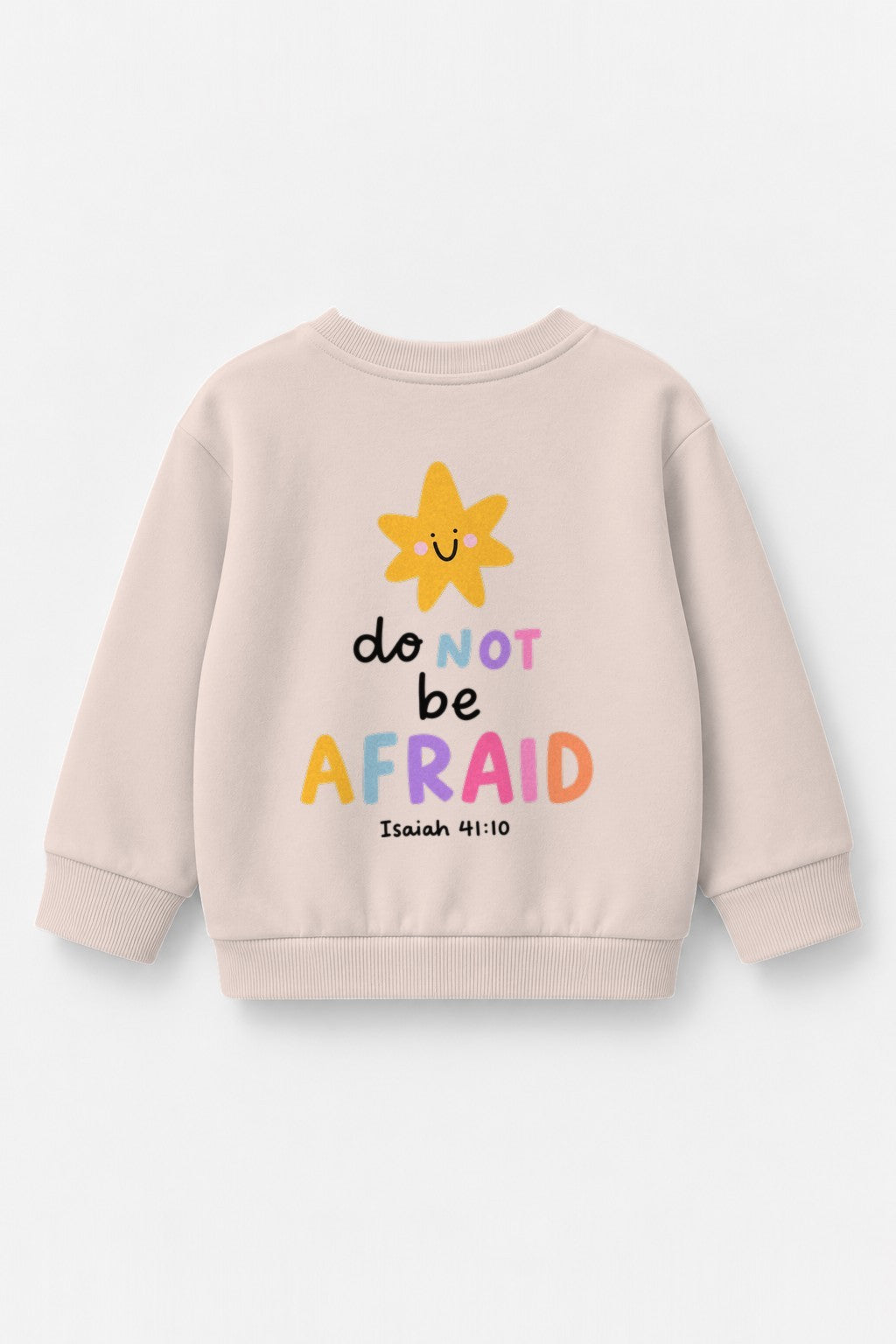 Kinder-Sweater „Do not be afraid“ in Rosa