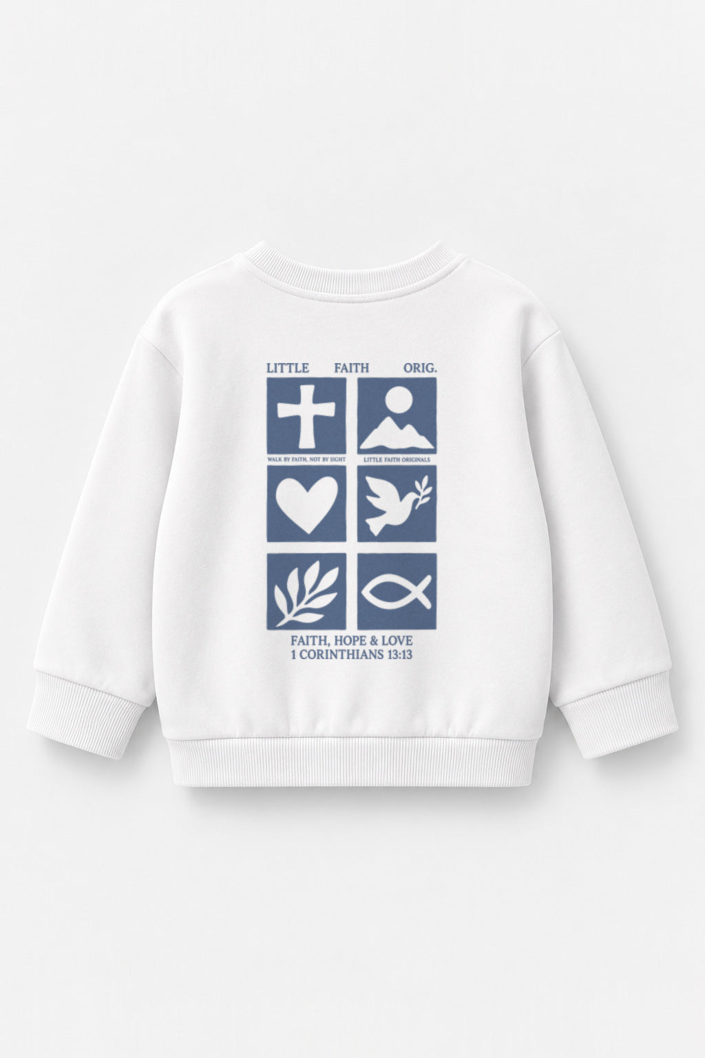 Faith, Hope & Love Kinder-Sweater in Weiß