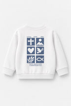 Faith, Hope & Love Kinder-Sweater in Weiß