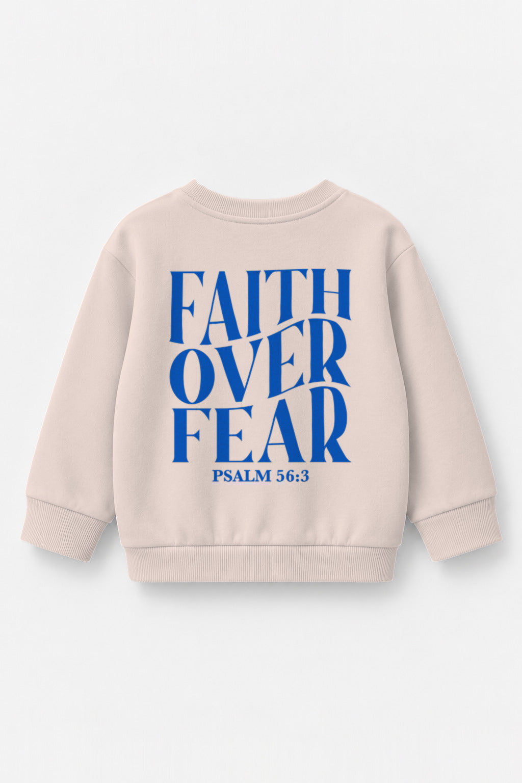 Faith over Fear Kinder-Sweater in Rosa