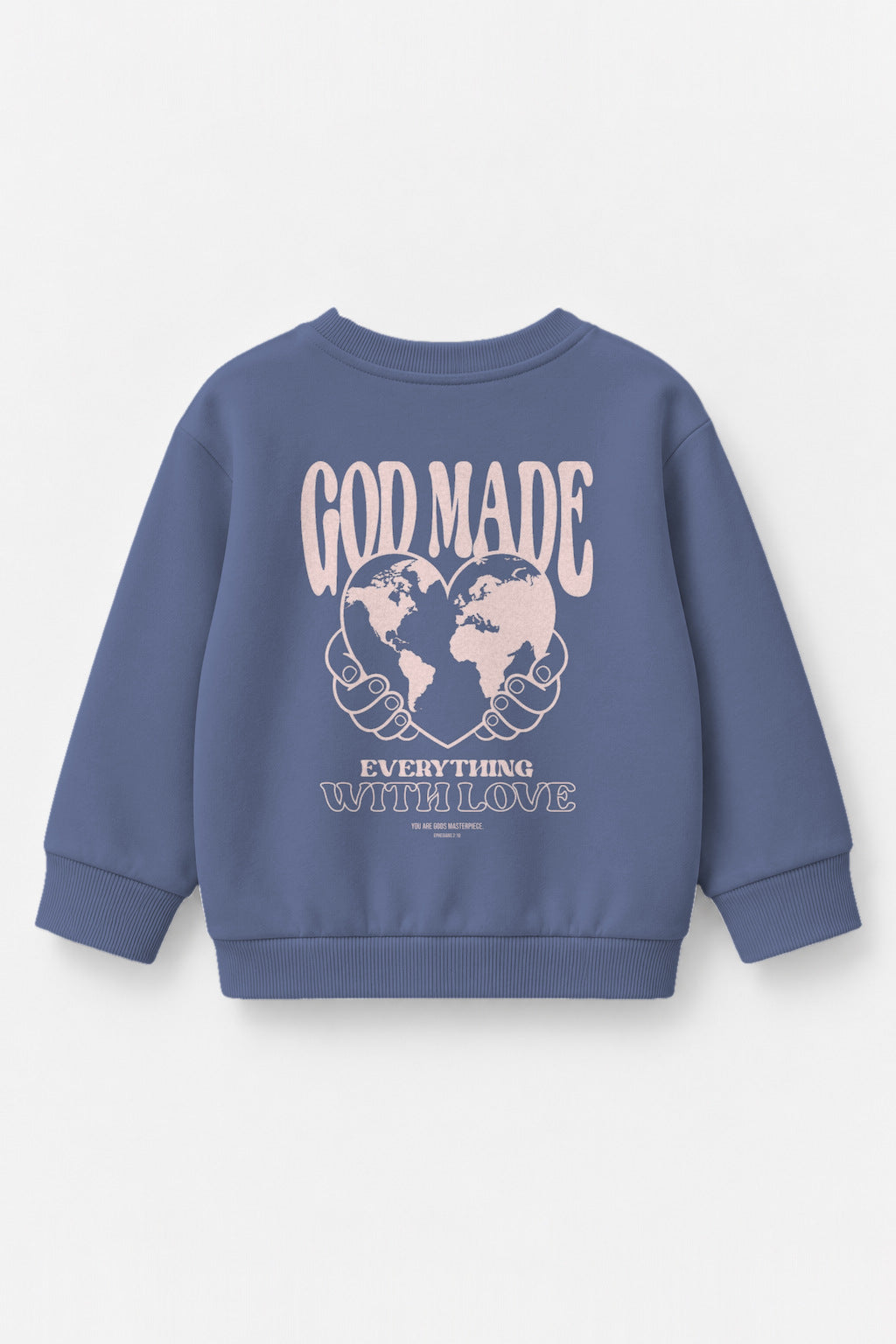 God made Kinder-Sweater in Blau