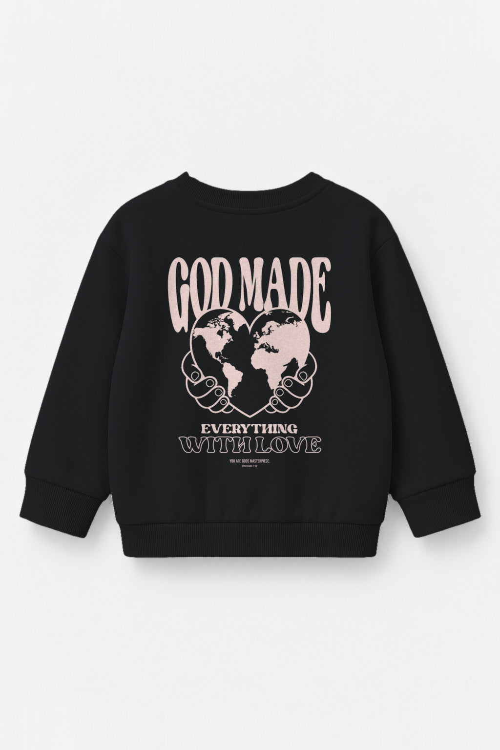 God made Kinder-Sweater in Schwarz