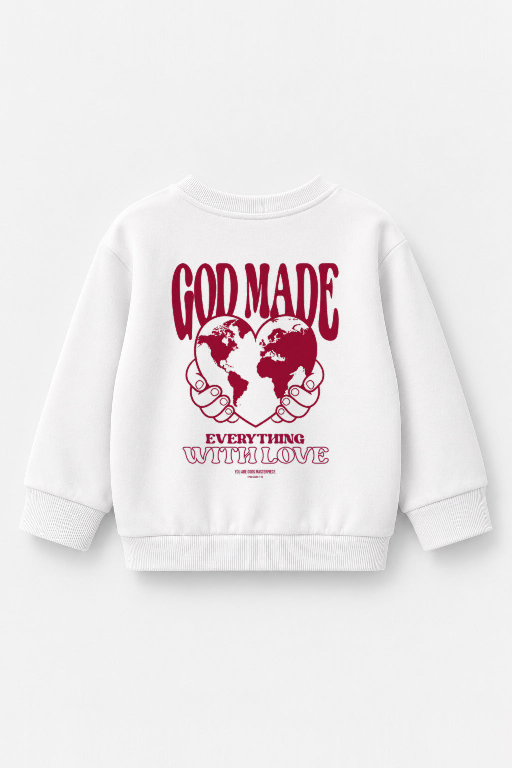 God made Kinder-Sweater in Weiß