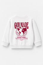 God made Kinder-Sweater in Weiß