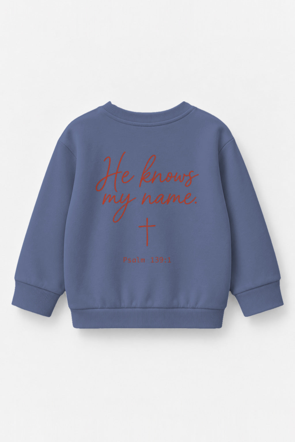 He knows my name Kinder-Sweater in Blau