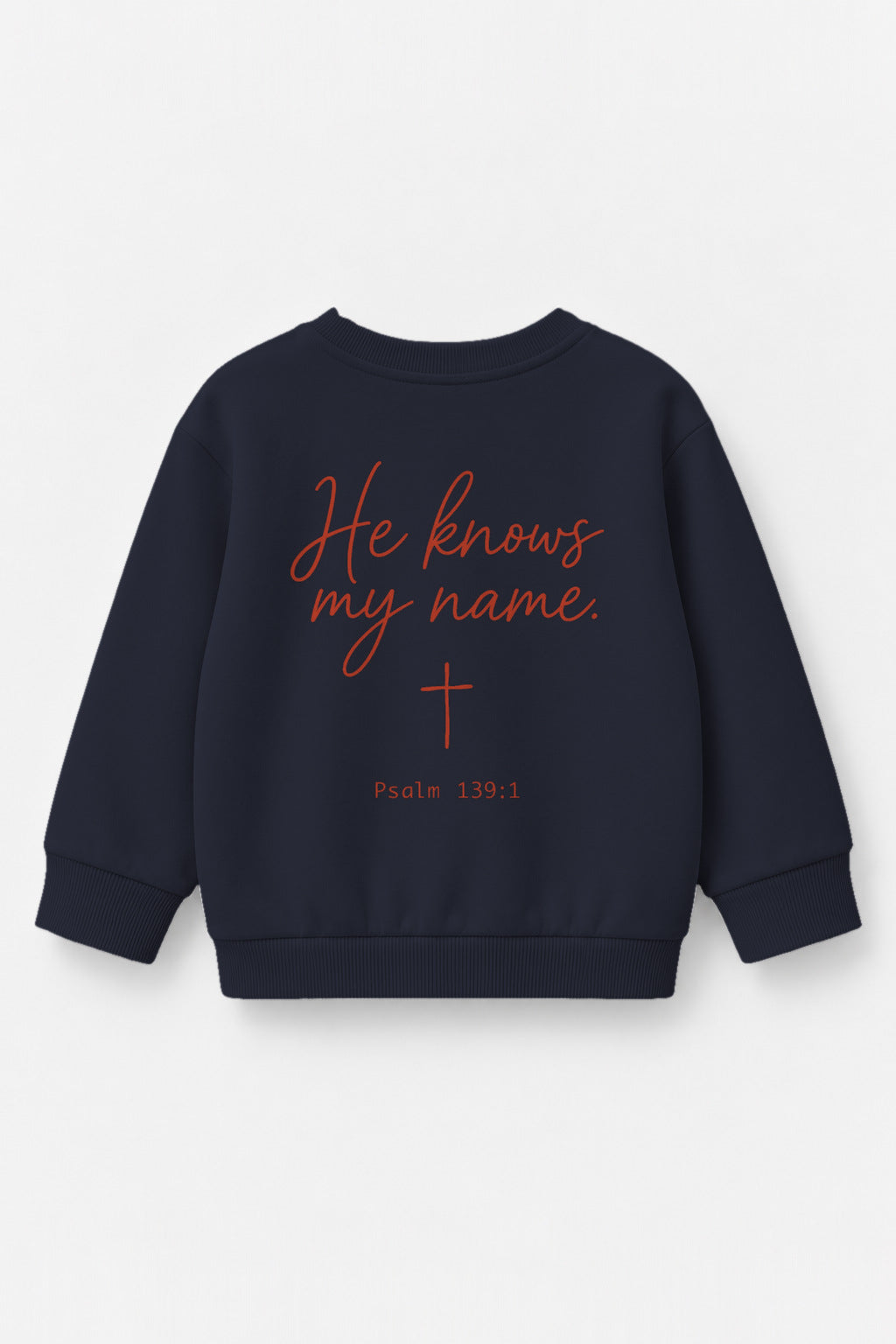 He knows my name Kinder-Sweater in Navy