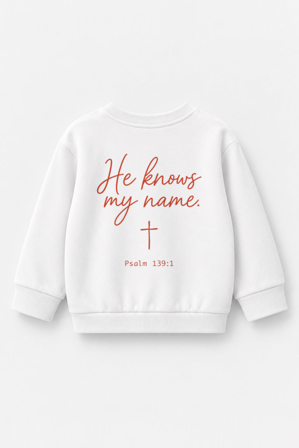 He knows my name Kinder-Sweater in Weiß
