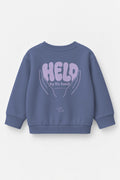 Held by his Hands Kinder-Sweater in Blau