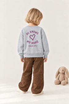 He knows my name (Heart) Sweater