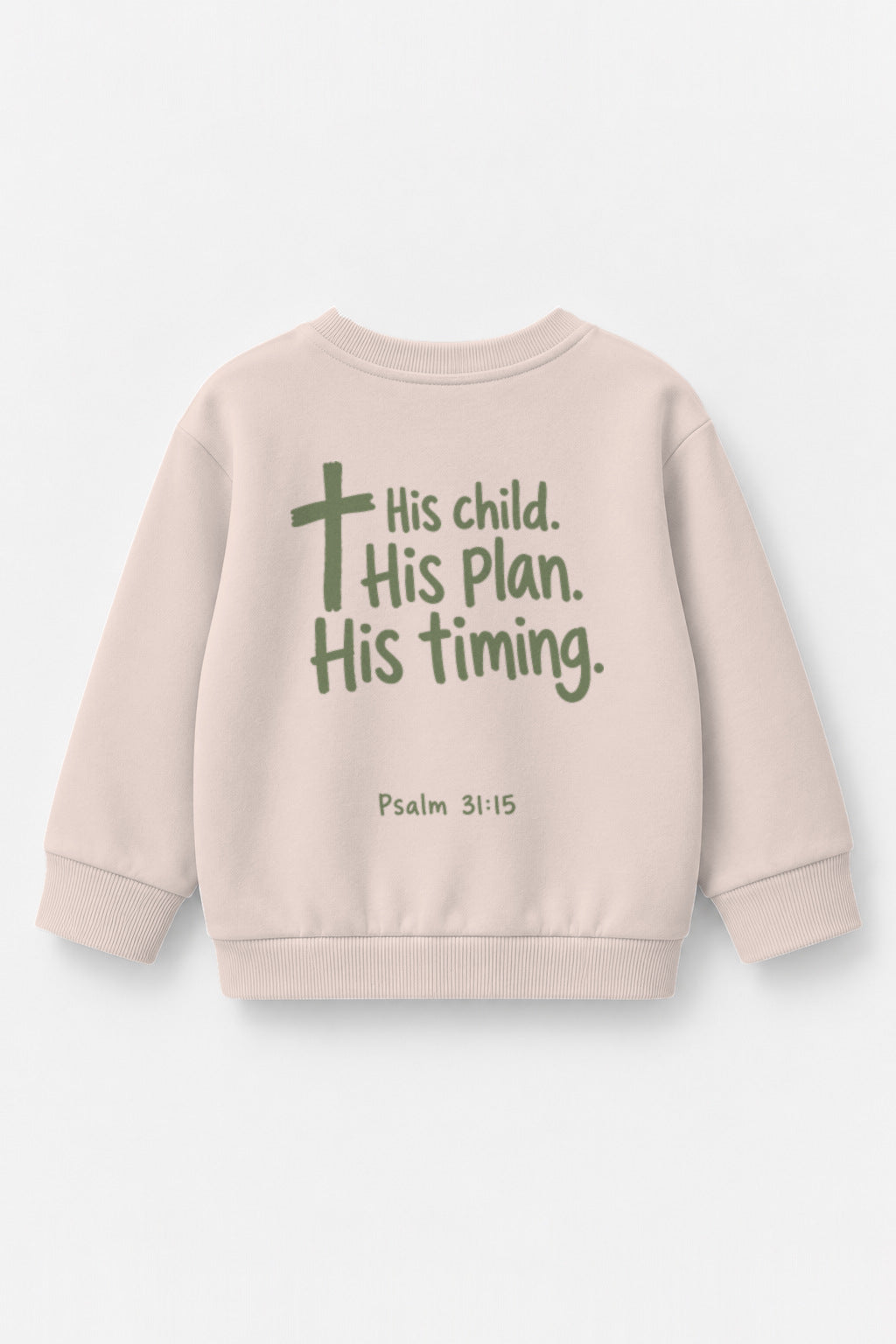 His Child. His Plan. His Timing. Kinder-Sweater in Rosa