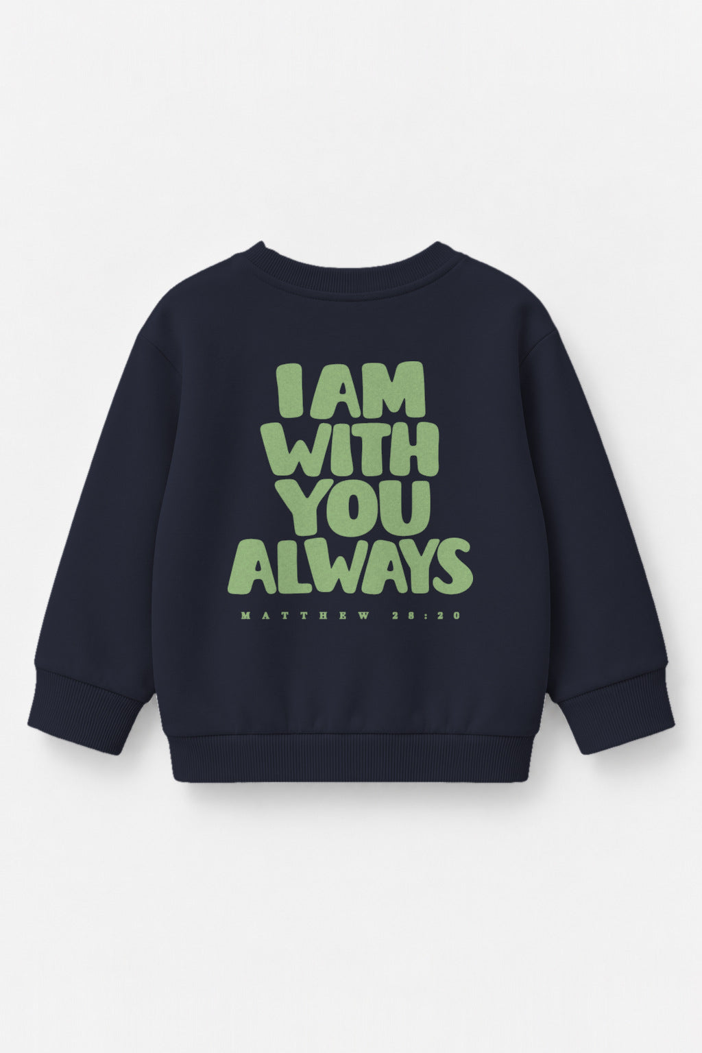 I am with you always Kinder-Sweater in Navy