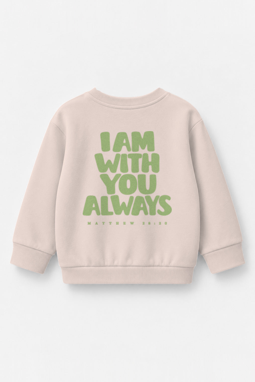 I am with you always Kinder-Sweater in Rosa
