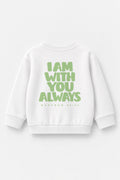 I am with you always Kinder-Sweater in Weiß