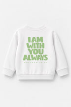 I am with you always Kinder-Sweater in Weiß
