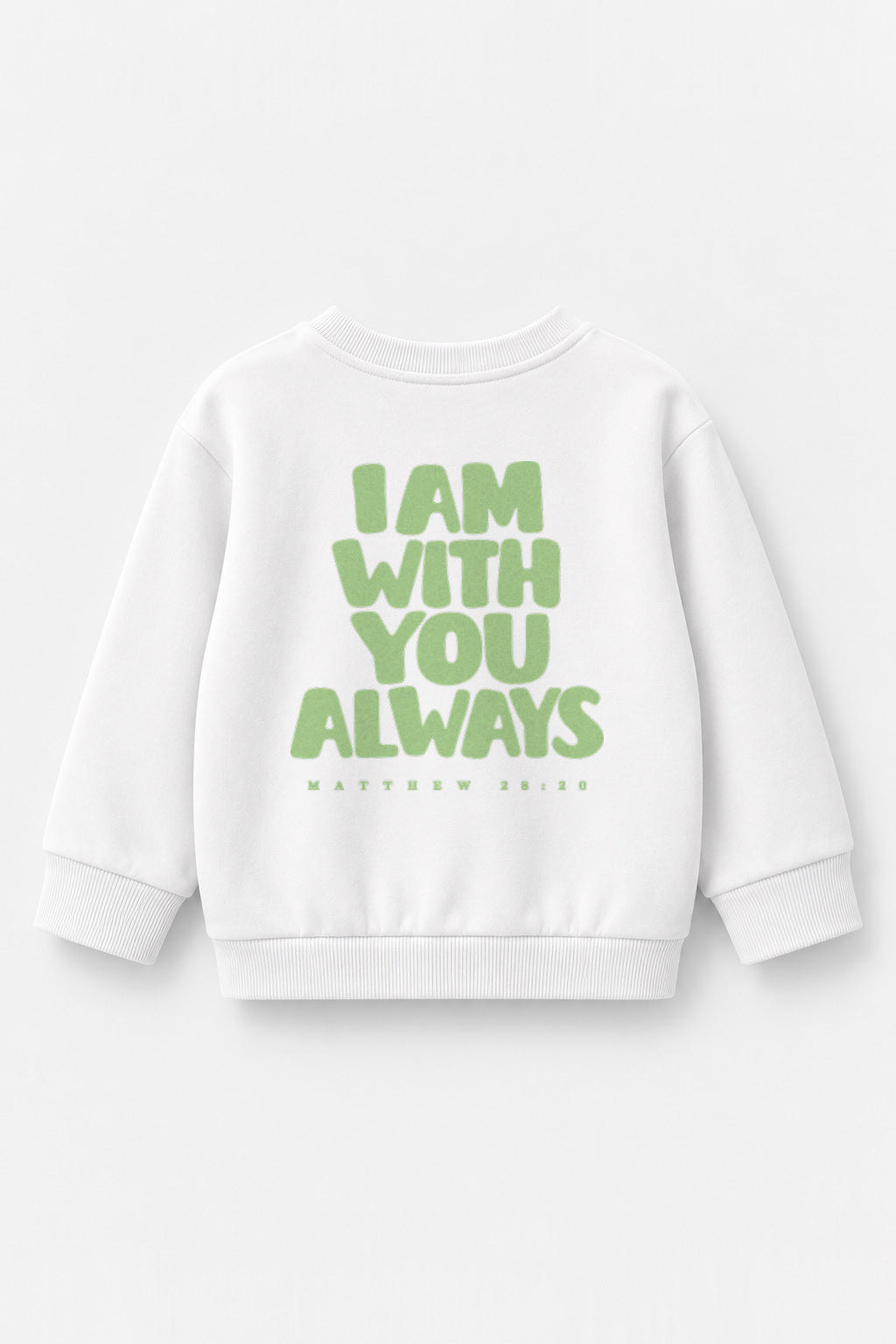 I am with you always Kinder-Sweater in Weiß