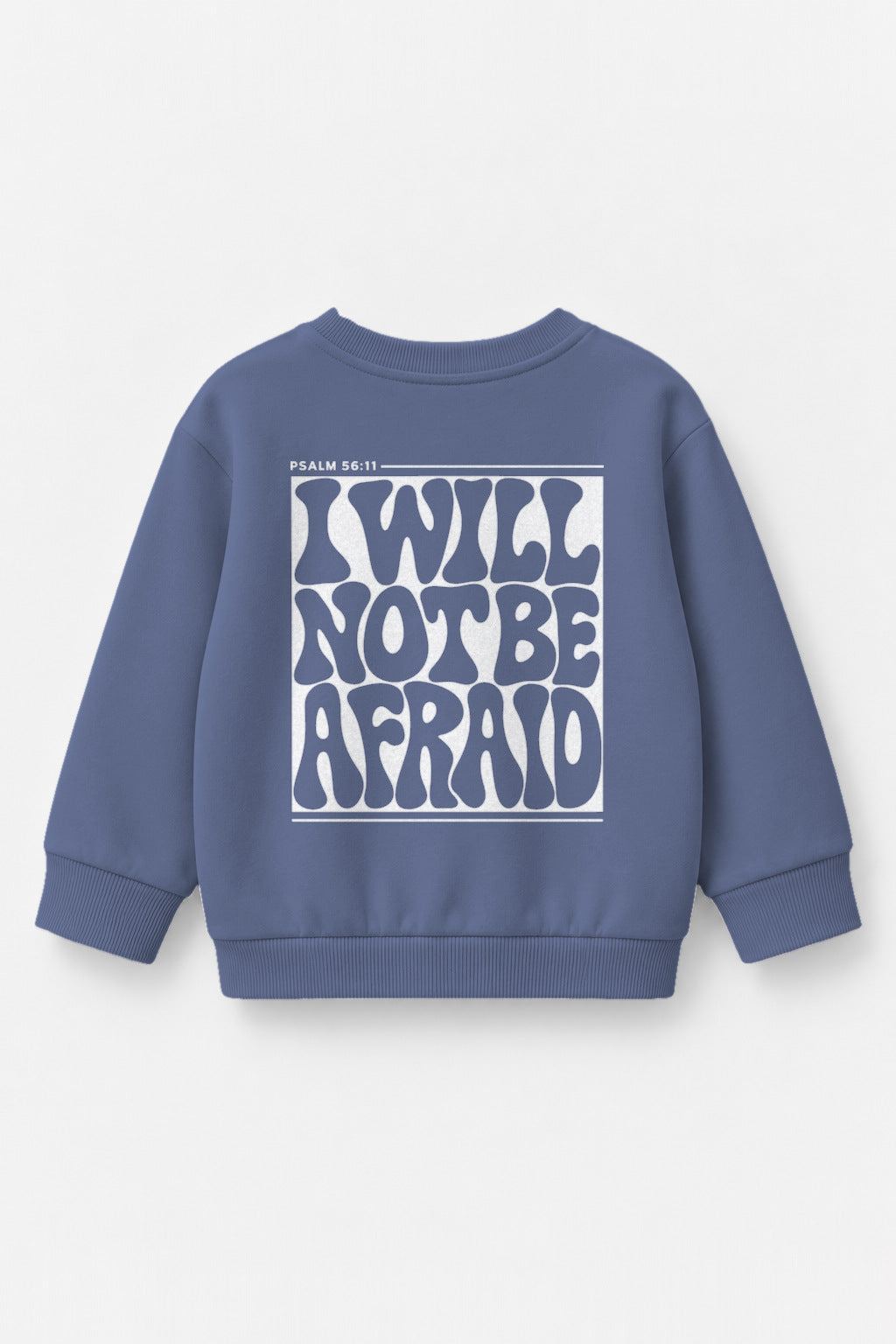 I will not be afraid Kinder-Sweater in Blau
