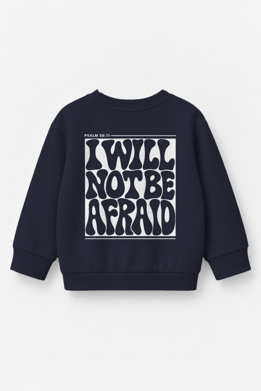 I will not be afraid Kinder-Sweater in Navy