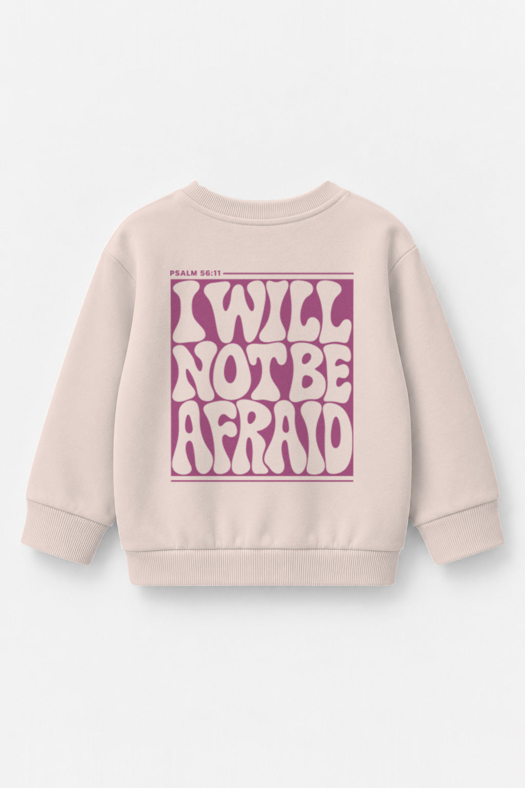 I will not be afraid Kinder-Sweater in Rosa