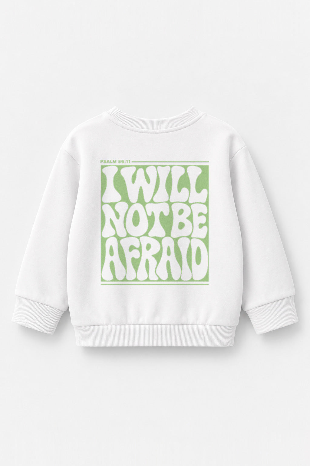 I will not be afraid Kinder-Sweater in Weiß