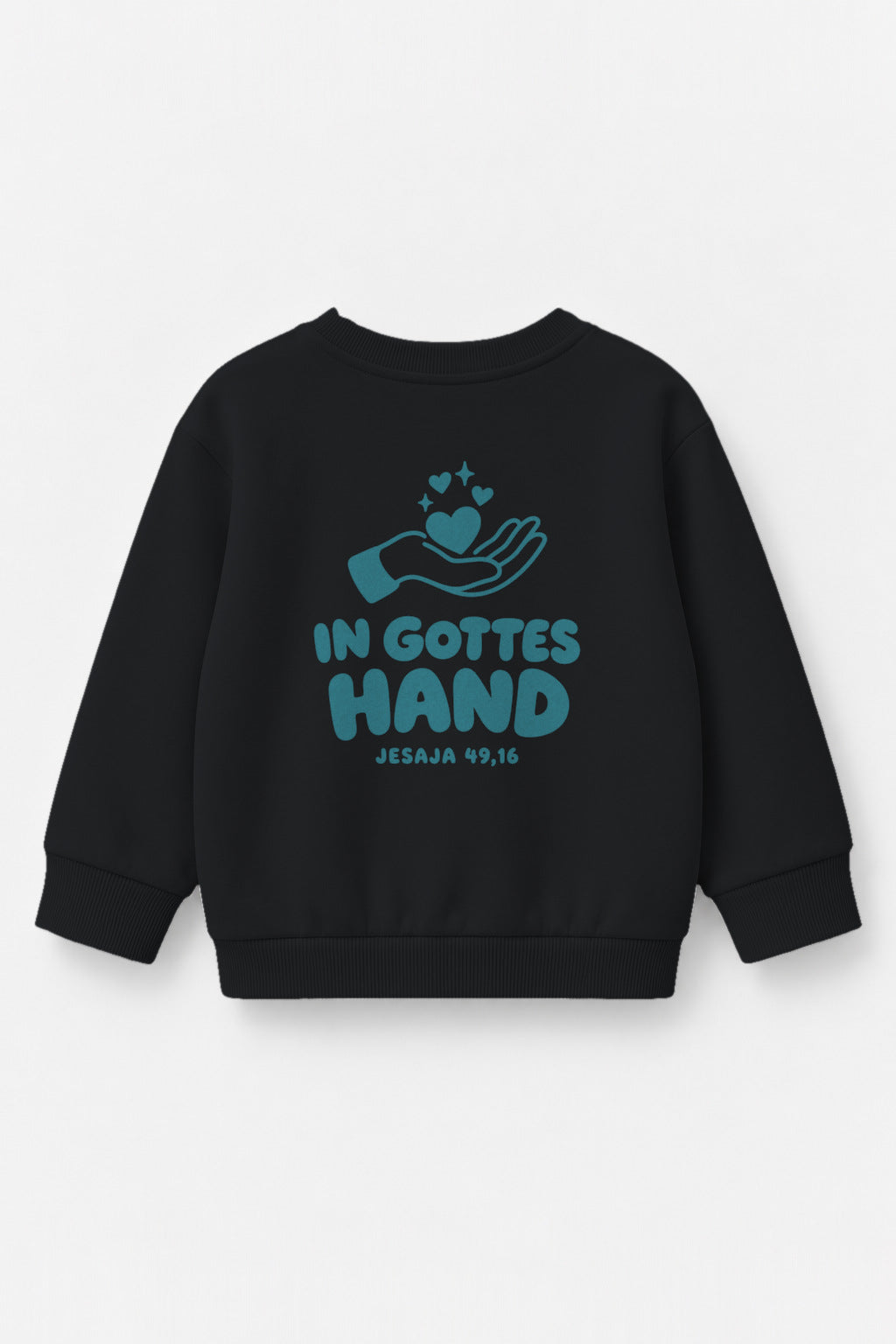 In Gottes Hand Kinder-Sweater in Schwarz
