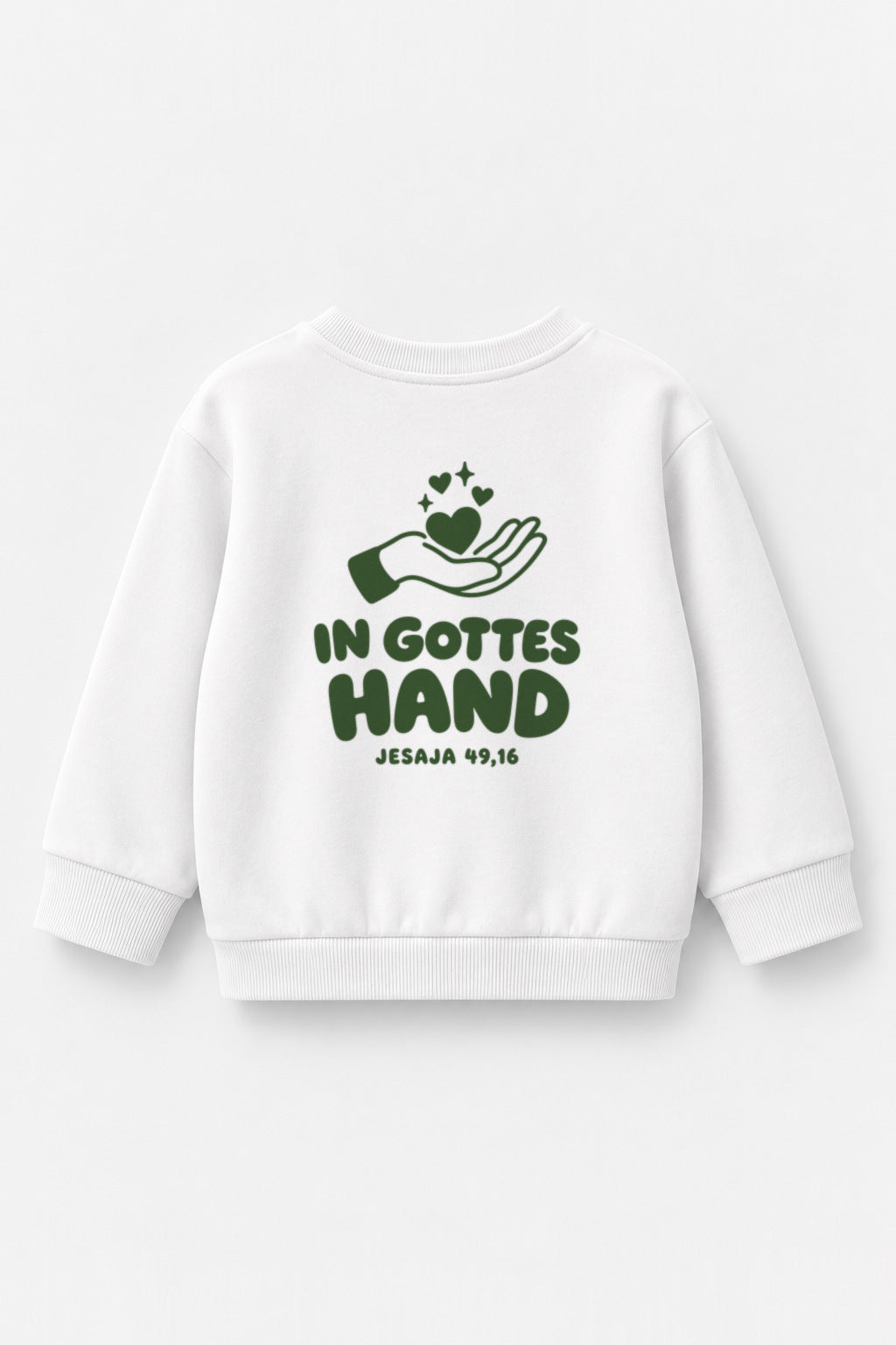 In Gottes Hand Kinder-Sweater in Weiß