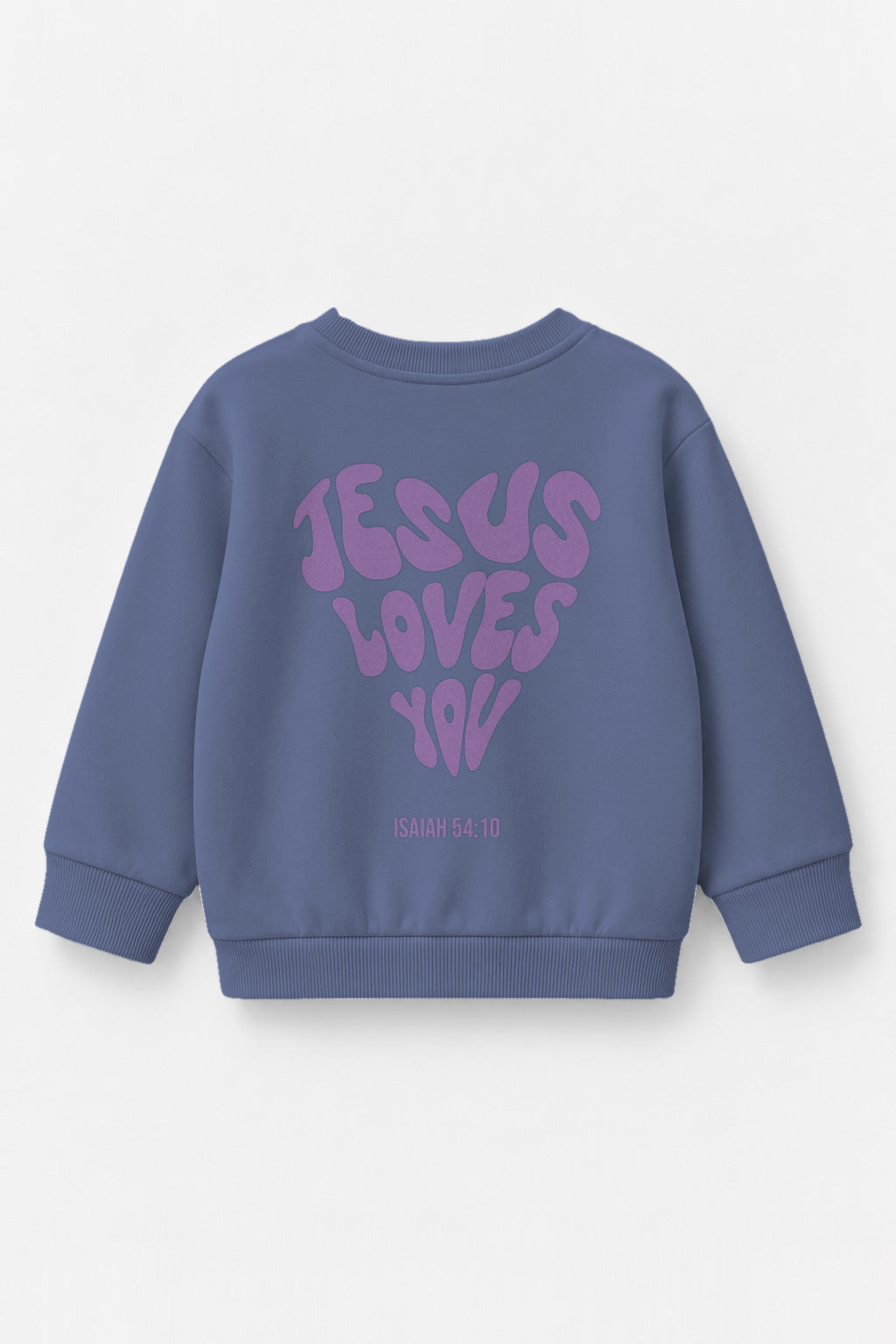 Jesus loves you Kinder-Sweater in Blau